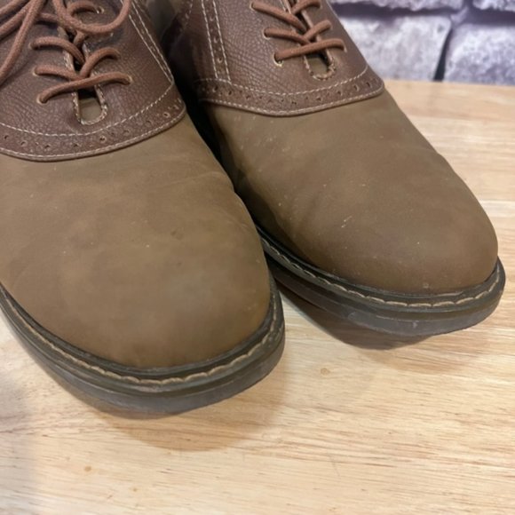 Izod Men's Brown Lace Up Dress Shoes Size 9 1/2M - Picture 5 of 7